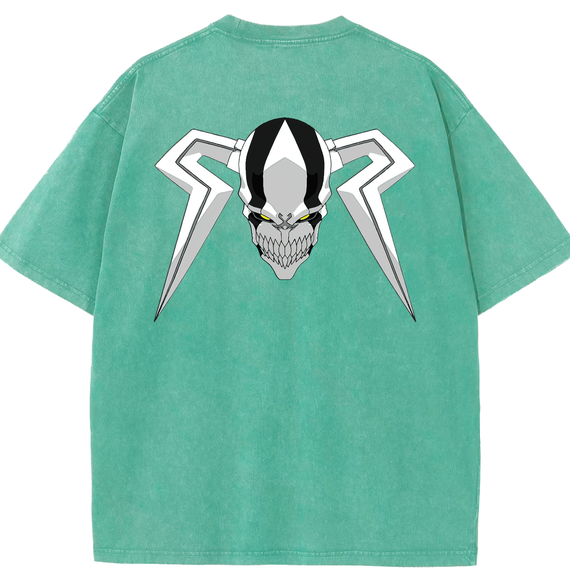 （画像用） ブリーチ 黒崎一護（くろさき いちご）BLEACH Kurosaki Ichigo 綿100% ヴィンテージ風 半袖Tシャツ（背面プリント）